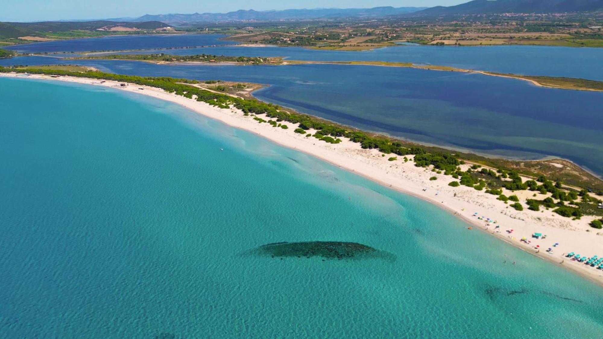 Rustico Porto Pino 30 Mt Dalla Spiaggia Extérieur photo