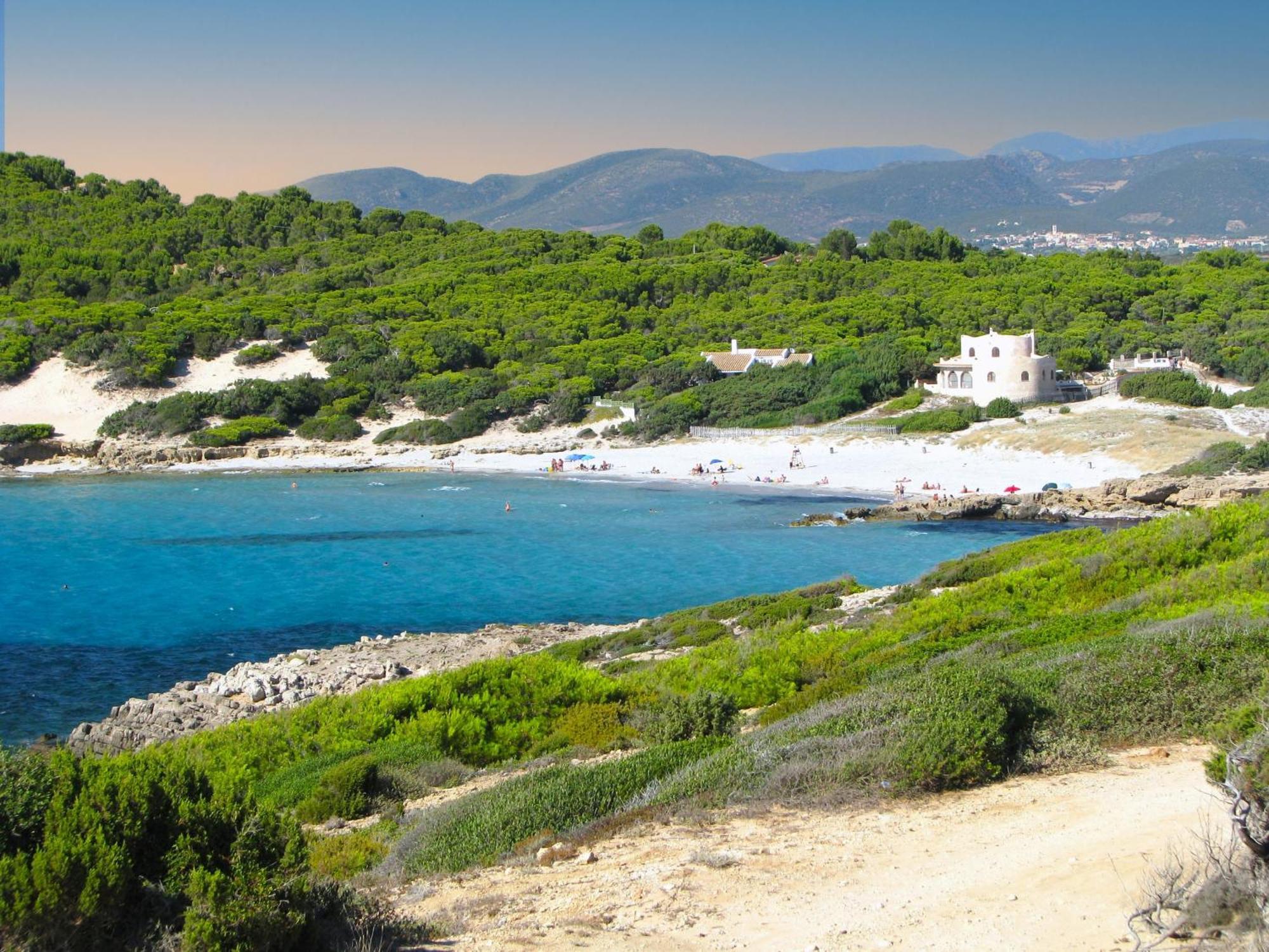 Rustico Porto Pino 30 Mt Dalla Spiaggia Extérieur photo